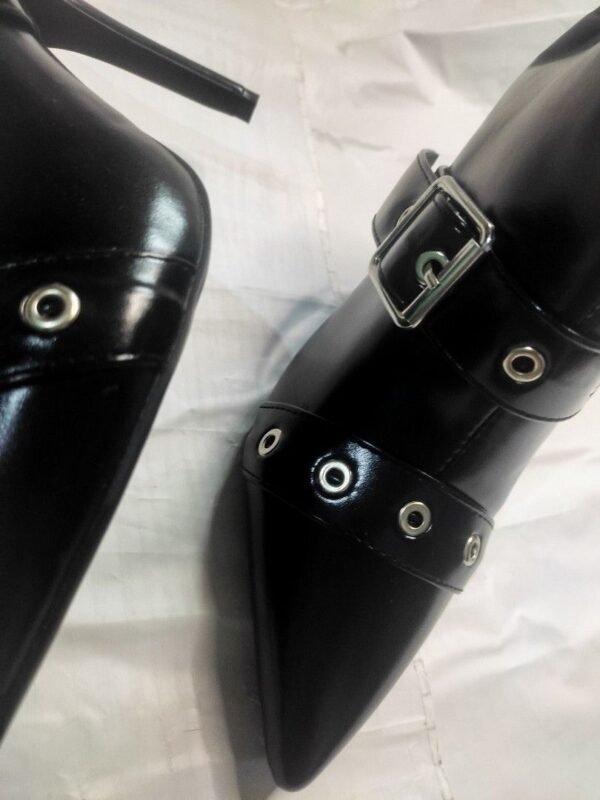 Ankle Boot Stiletto Buckle Casual Women Zip Side