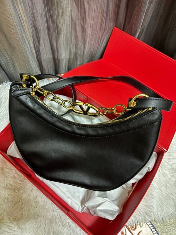 BALENCIAGA BAG - Black with Yellow Metal Strips