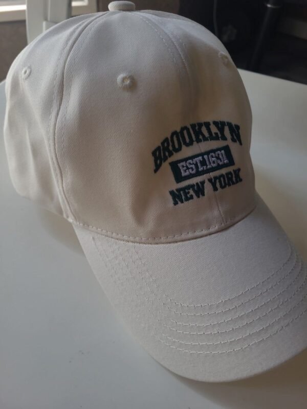 Beige Cap with Brooklyn Logo