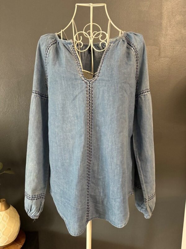 VKOZEN Soft Denim Top