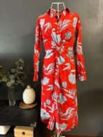 Zara Flower Red Dress